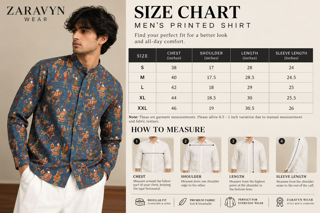 Pichwai Folk Art Print Shirt